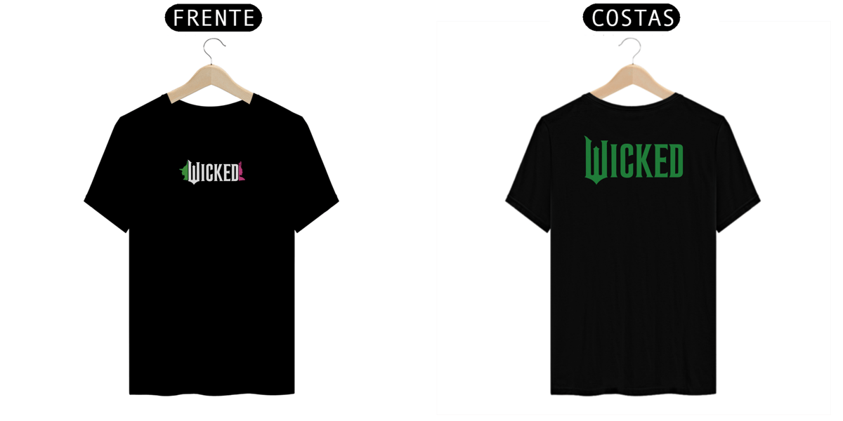 Nome do produto: Camiseta - Wicked Movie (Frente e costas)