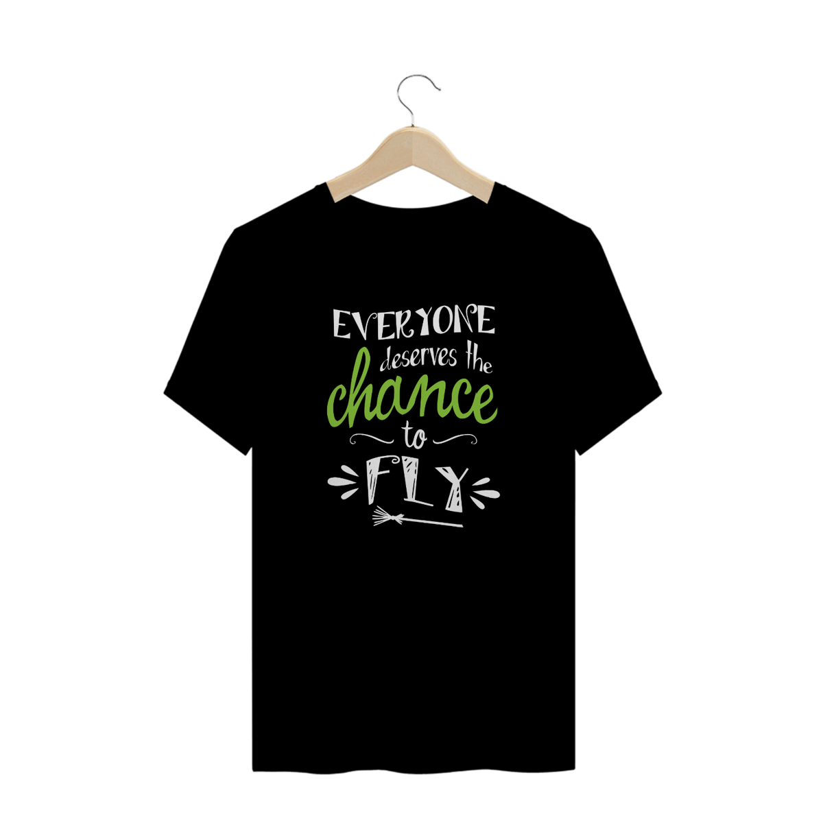 Nome do produto: Camiseta Plus Size - Everyone Deserves The Chance To Fly