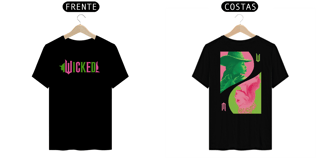 Nome do produtoCamiseta (Algodão Peruano) - Wicked Movie (Pink And Green)