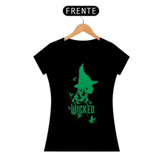 Nome do produtoCamiseta Feminina (Algodão Peruano) - Wicked Movie / Elphaba