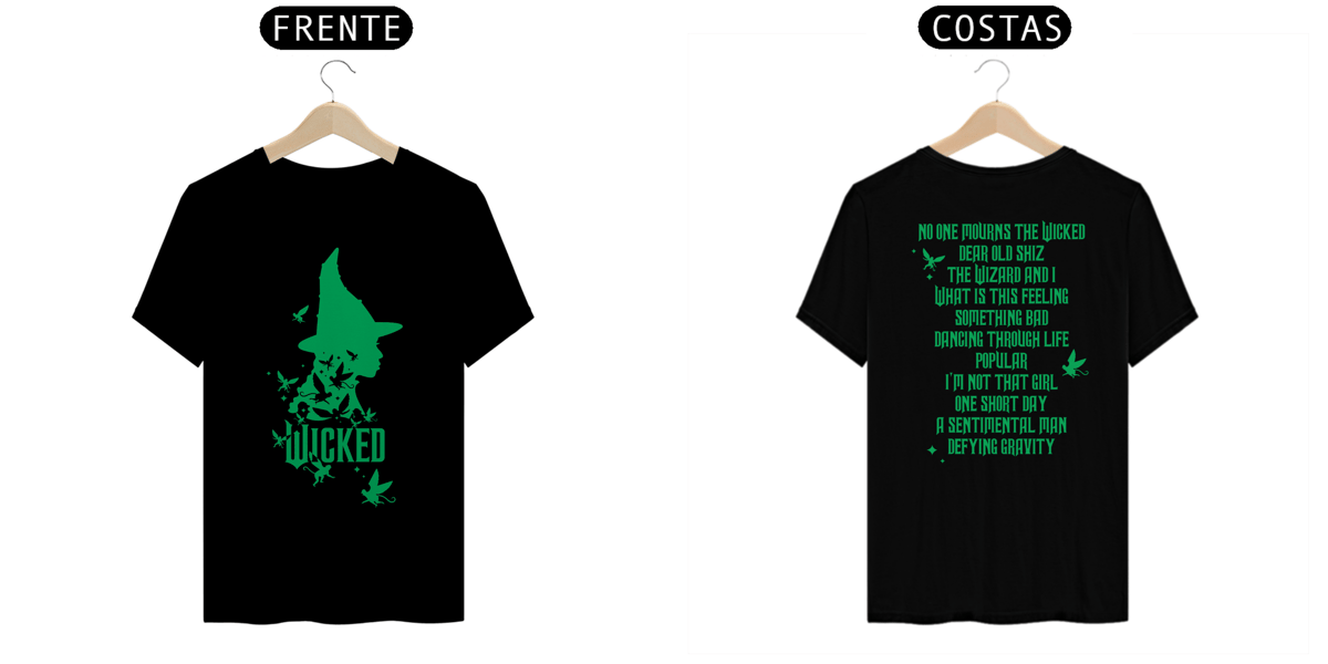 Nome do produto: Camiseta - Wicked /Act I Songs 