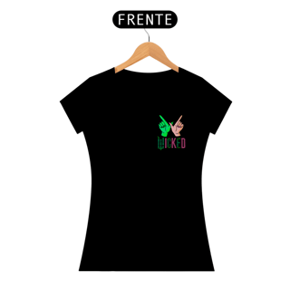 Nome do produtoCamiseta Feminina (Algodão Peruano) - Wicked W Hands (Lateral)