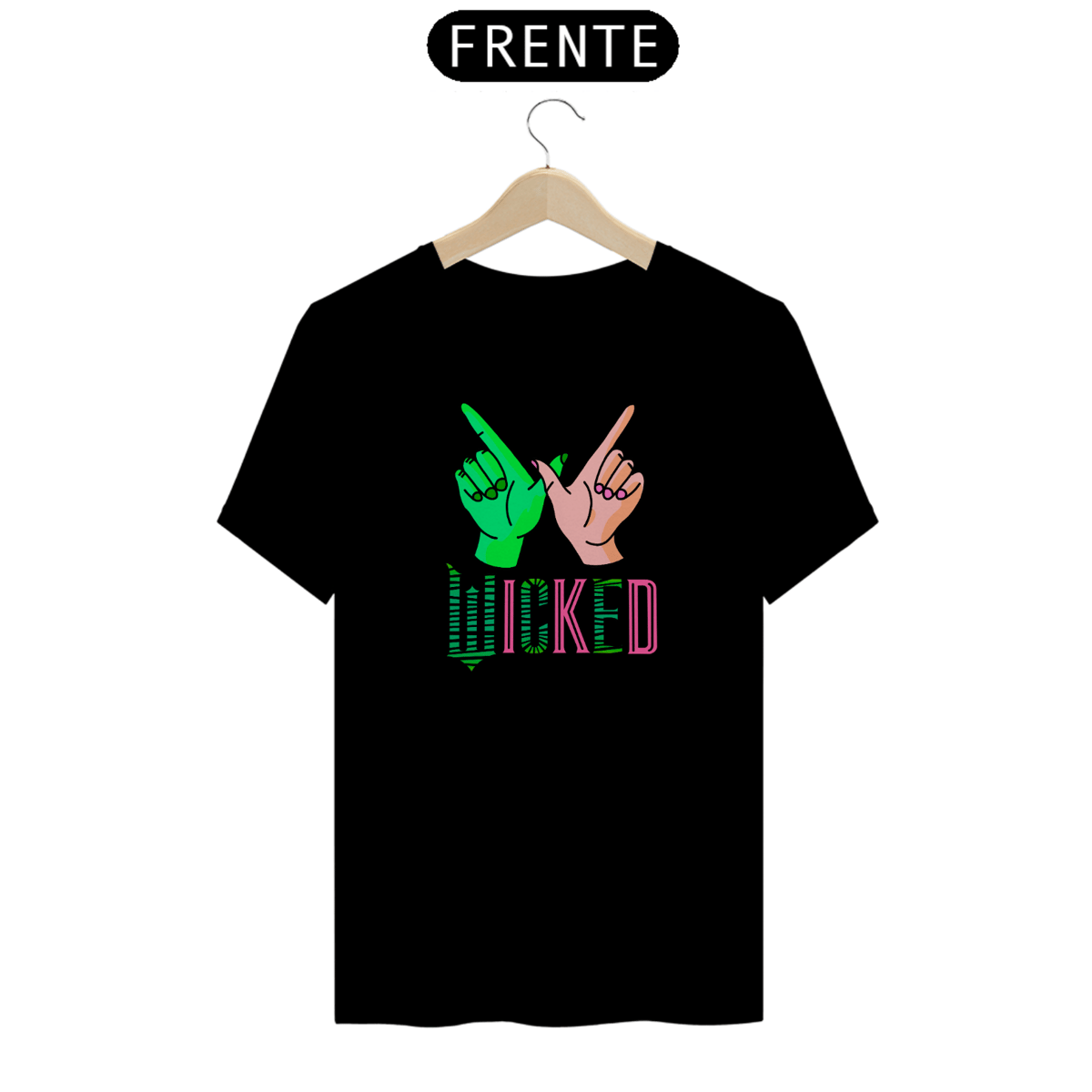Nome do produto: Camiseta (Algodão Peruano) - Wicked W Hands (Lateral)
