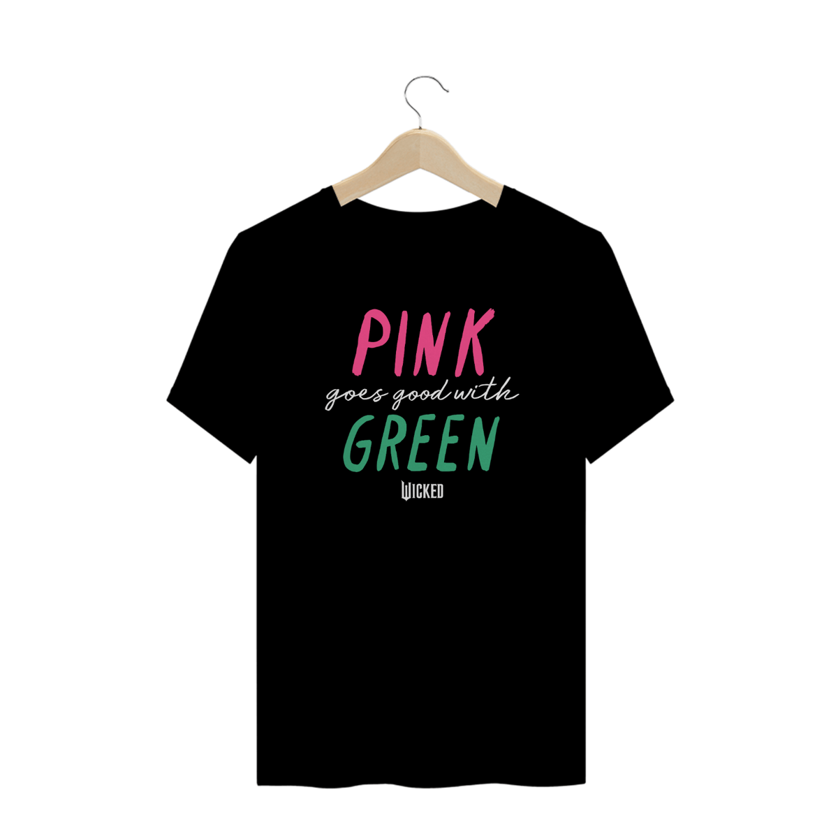 Nome do produto: Camiseta Plus Size - Pink Goes Good With Green