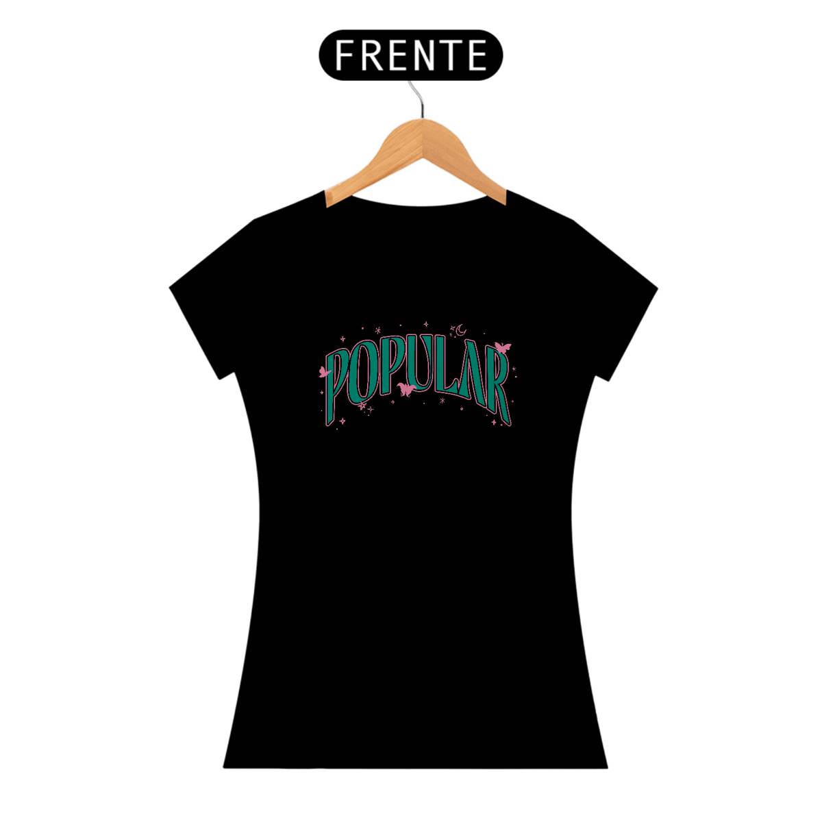 Nome do produto: Camiseta Feminina - Popular