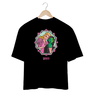 Nome do produtoCamiseta Oversized - Green Goes Well With Pink