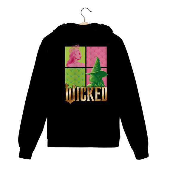 Moletom com Zíper - Wicked (Elphaba and Glinda)