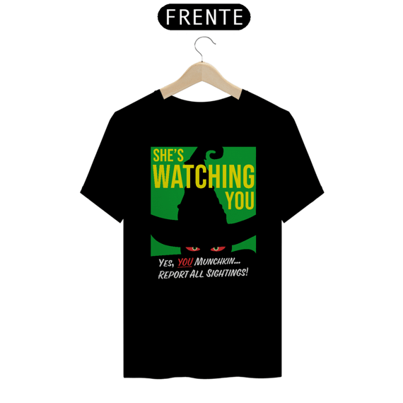 Camiseta (Algodão Peruano) - She's Watching You