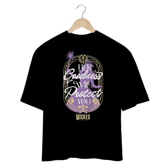 Camiseta Oversized - Her Goodness Will Protect You