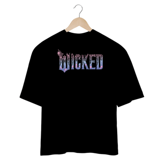 Camiseta Oversized - Lilac Wicked Logo