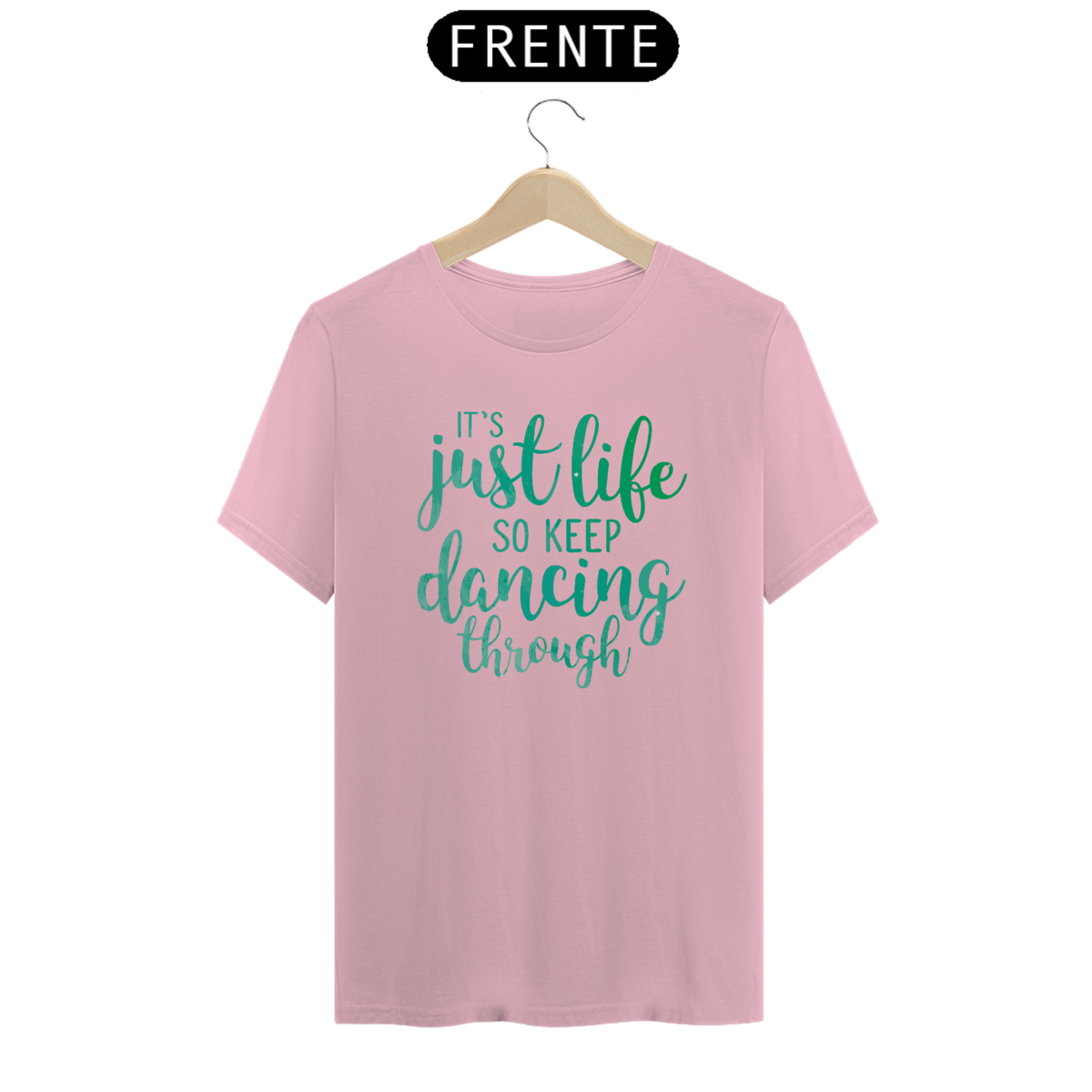 Nome do produto: Camiseta (Algodão Peruano) - So Keep Dancing Through
