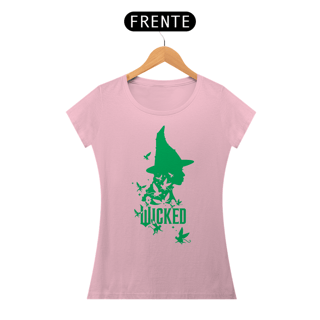Nome do produtoCamiseta Feminina (Algodão Peruano) - Wicked Movie / Elphaba