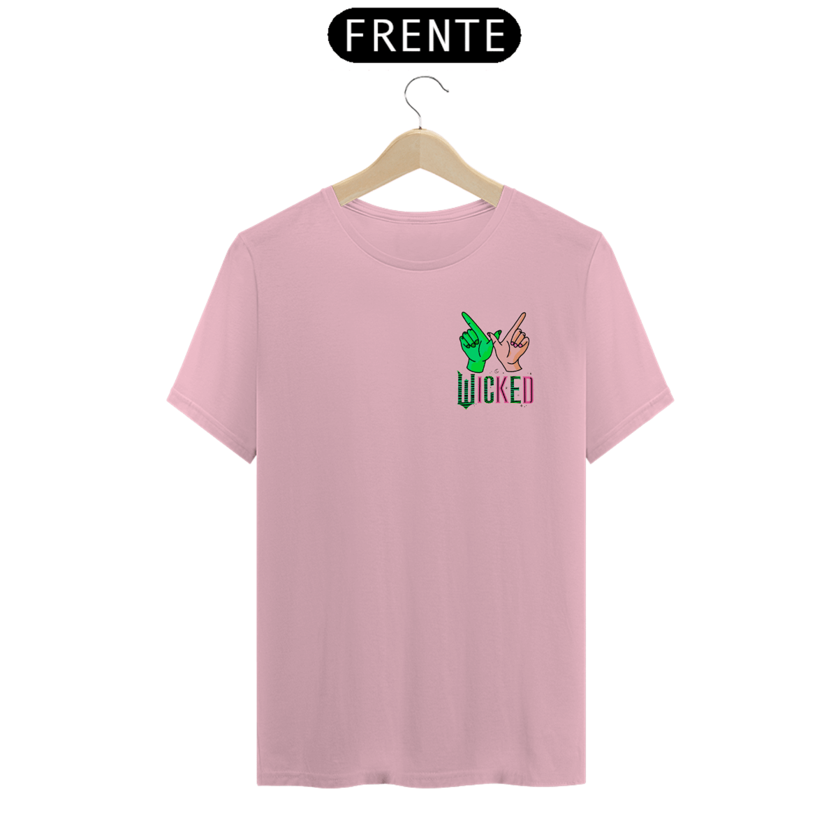 Nome do produto: Camiseta (Algodão Peruano) - Wicked W Hands (Lateral)
