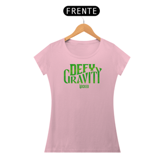 Nome do produtoCamiseta Feminina (Algodão Peruano) - Defy Gravity