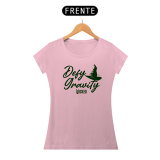 Nome do produtoCamiseta Feminina (Algodão Peruano) - Defy Gravity