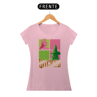 Camiseta Feminina (Algodão Peruano) - Wicked (Elphaba and Glinda)
