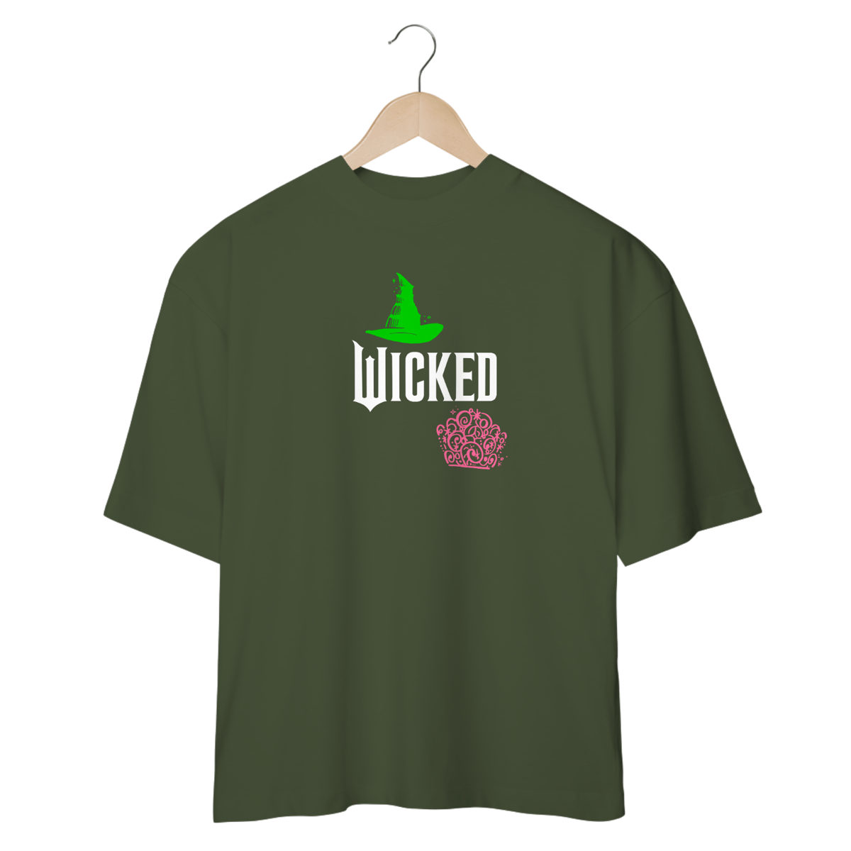 Nome do produto: Camisa Oversized - Wicked Crown & Hat