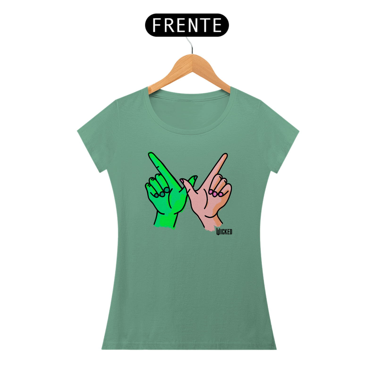 Camiseta Feminina Estonada - Wicked W Hands