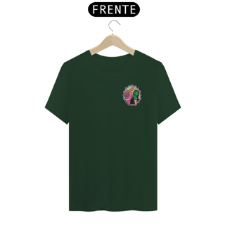 Nome do produtoCamiseta (Algodão Peruano) - Green Goes Well With Pink (Lateral)