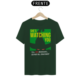 Nome do produtoCamiseta (Algodão Peruano) - She's Watching You