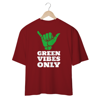 Nome do produtoCamiseta Oversized - Green Vibes Only