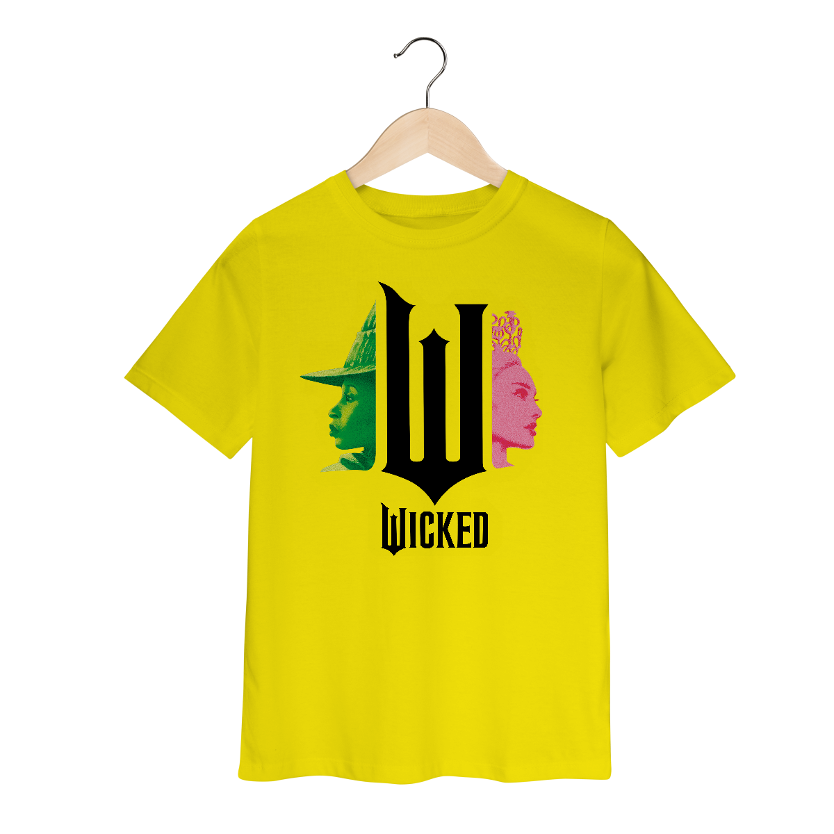 Nome do produto: Camiseta Infantil - Wicked Movie (Pink And Green)