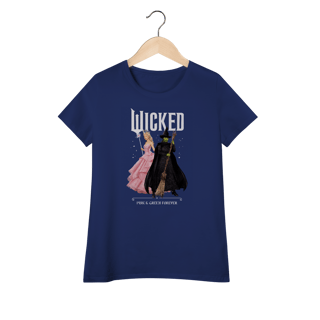 Nome do produtoCamiseta Feminina (Algodão Peruano) - Wicked: Pink And Green Forever
