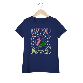 Nome do produtoCamiseta Feminina (Algodão Peruano) - Make Your Own Magic