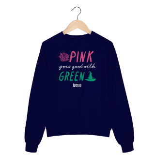 Nome do produtoMoletom Fechado - Pink Goes Good With Green