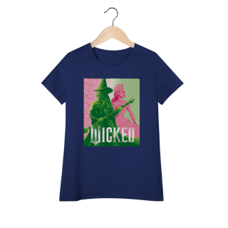 Nome do produtoCamiseta feminina (Algodão Peruano) - Elphaba & Glinda