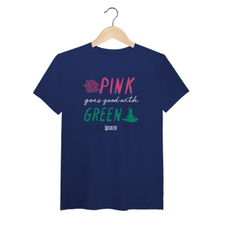 Nome do produtoCamiseta (Algodão Peruano) - Pink Goes Good With Green