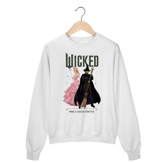 Nome do produtoMoletom Fechado - Wicked: Pink And Green Forever
