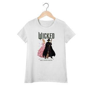 Nome do produtoCamiseta Feminina (Algodão Peruano) - Wicked: Pink And Green Forever