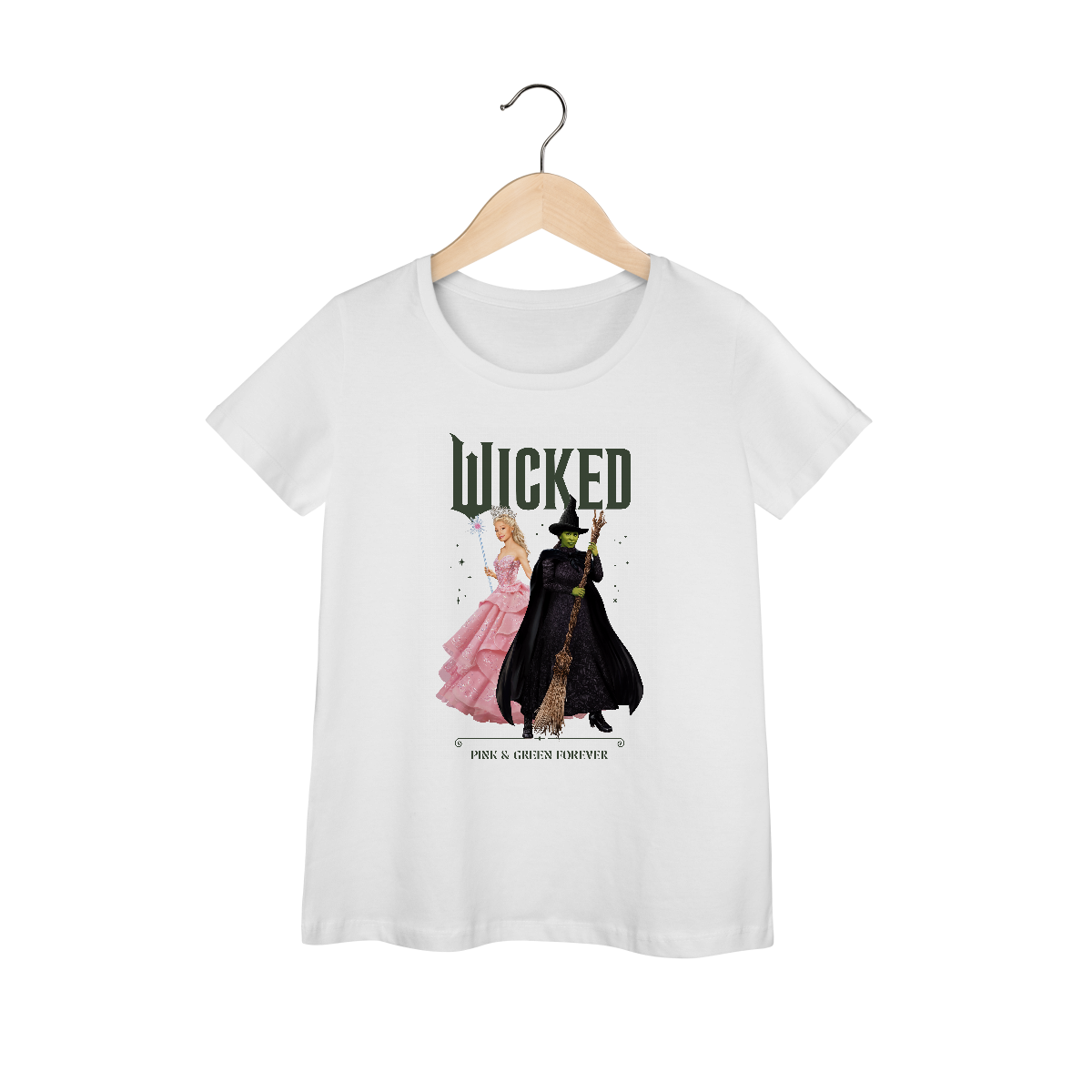 Nome do produto: Camiseta Feminina - Wicked: Pink And Green Forever