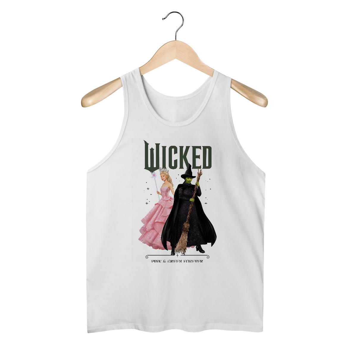 Nome do produto: Regata - Wicked: Pink And Green Forever