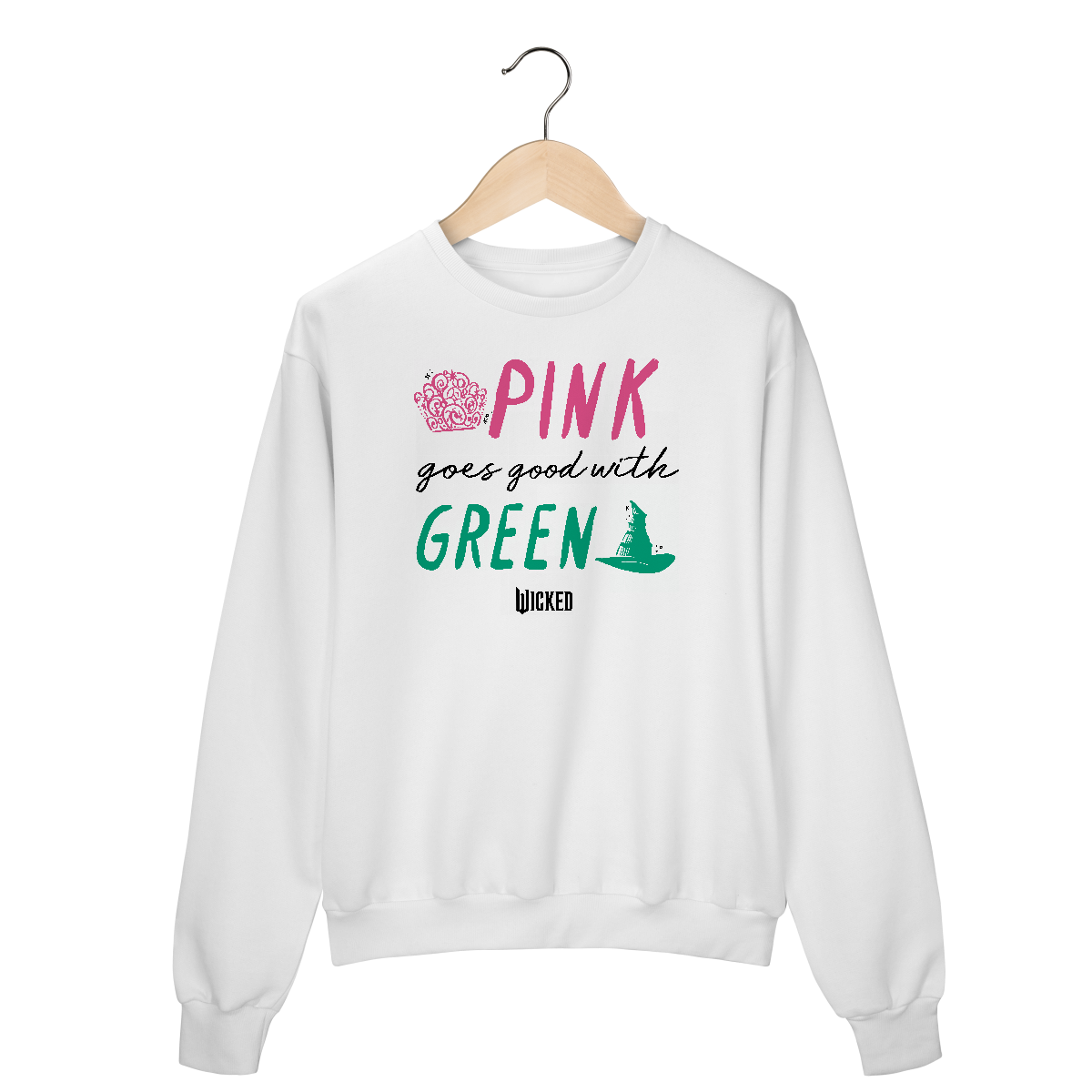 Nome do produto: Moletom Fechado - Pink Goes Good With Green