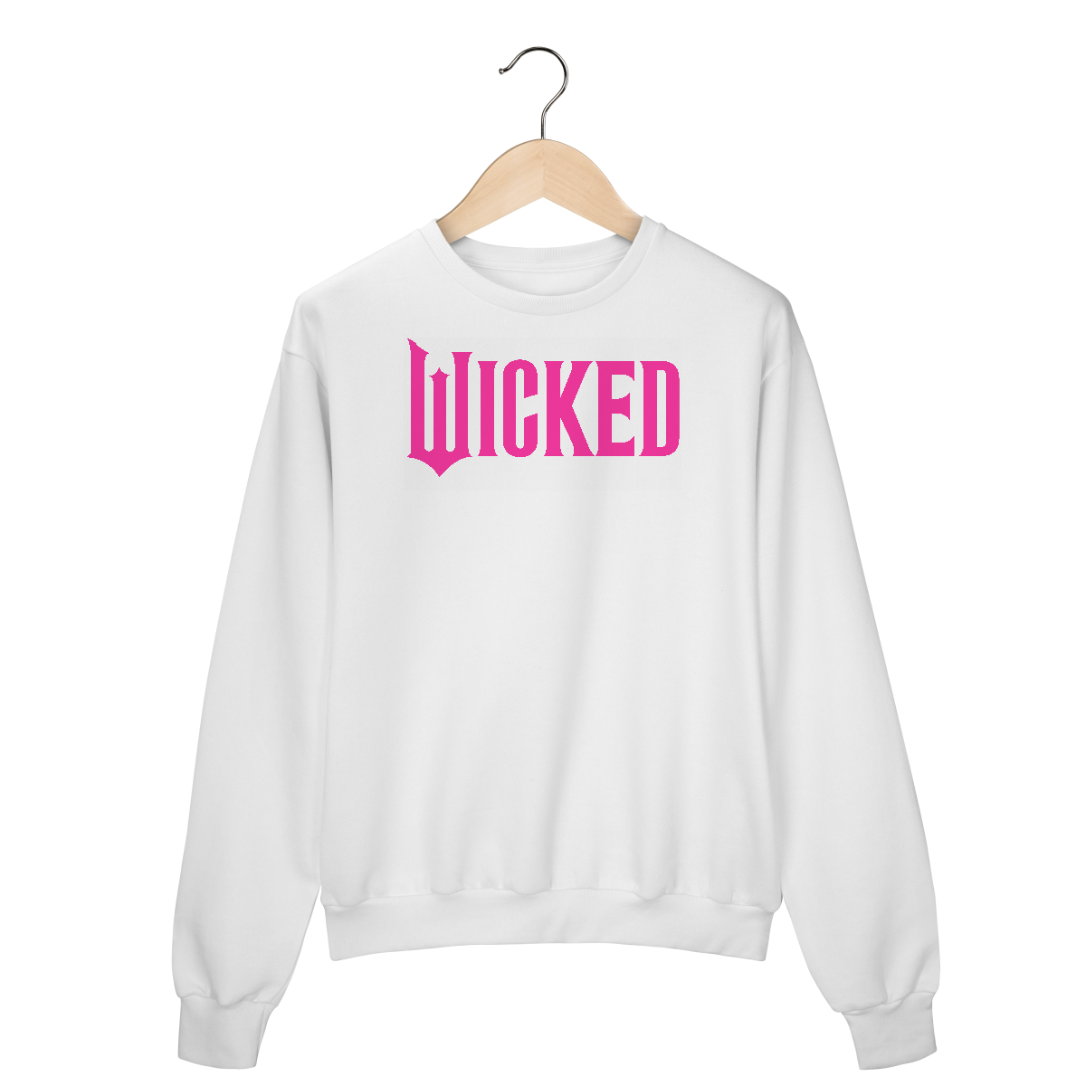 Nome do produto: Moletom Fechado - Wicked Movie (Pink)