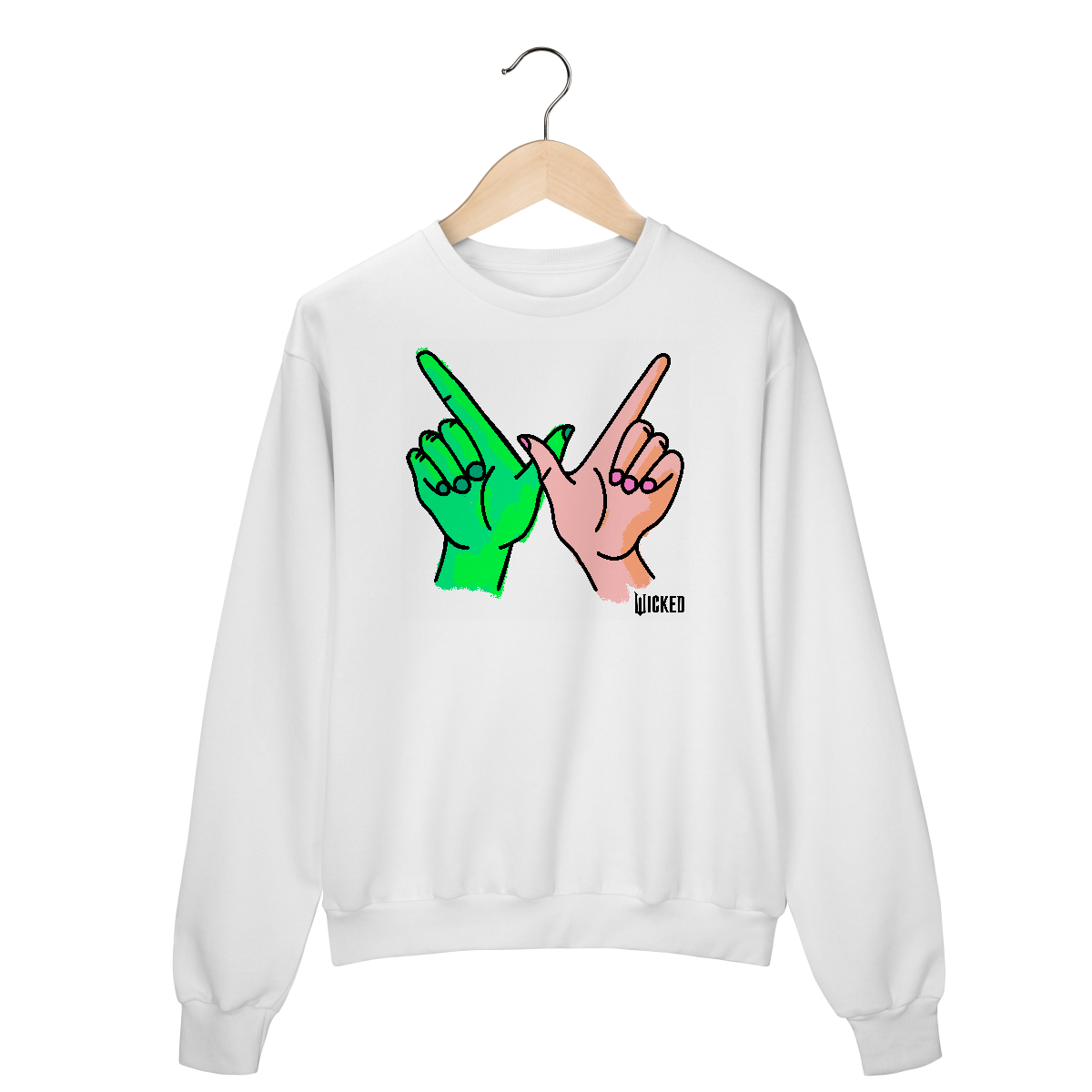 Nome do produto: Moletom Fechado - Wicked W Hands