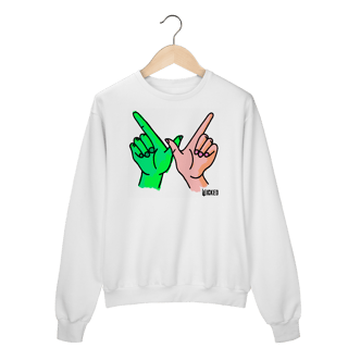 Moletom Fechado - Wicked W Hands