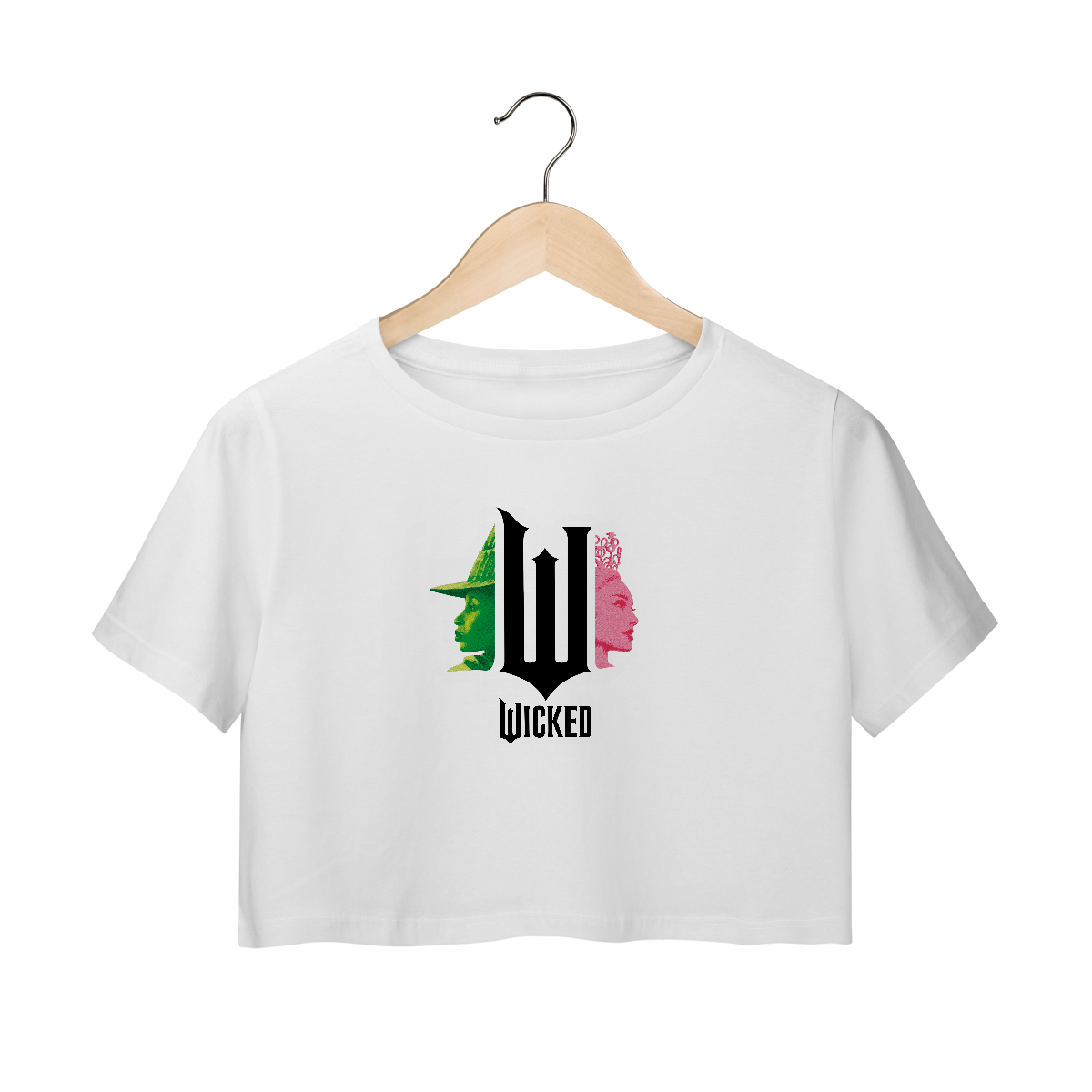 Nome do produto: Cropped - Wicked Movie (Pink And Green)