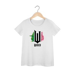 Camiseta Feminina - Wicked Movie (Pink And Green)