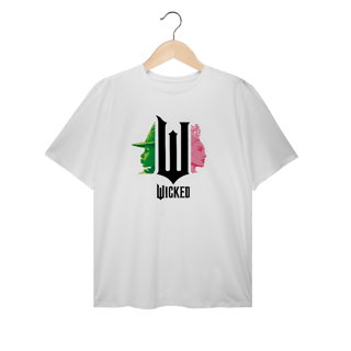 Camiseta Plus Size - Wicked Movie (Pink And Green)