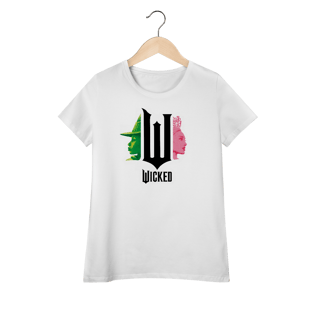 Nome do produtoCamiseta Feminina (Algodão Peruano) - Wicked Movie (Pink And Green)