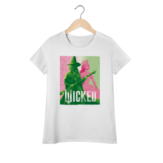 Nome do produtoCamiseta feminina (Algodão Peruano) - Elphaba & Glinda