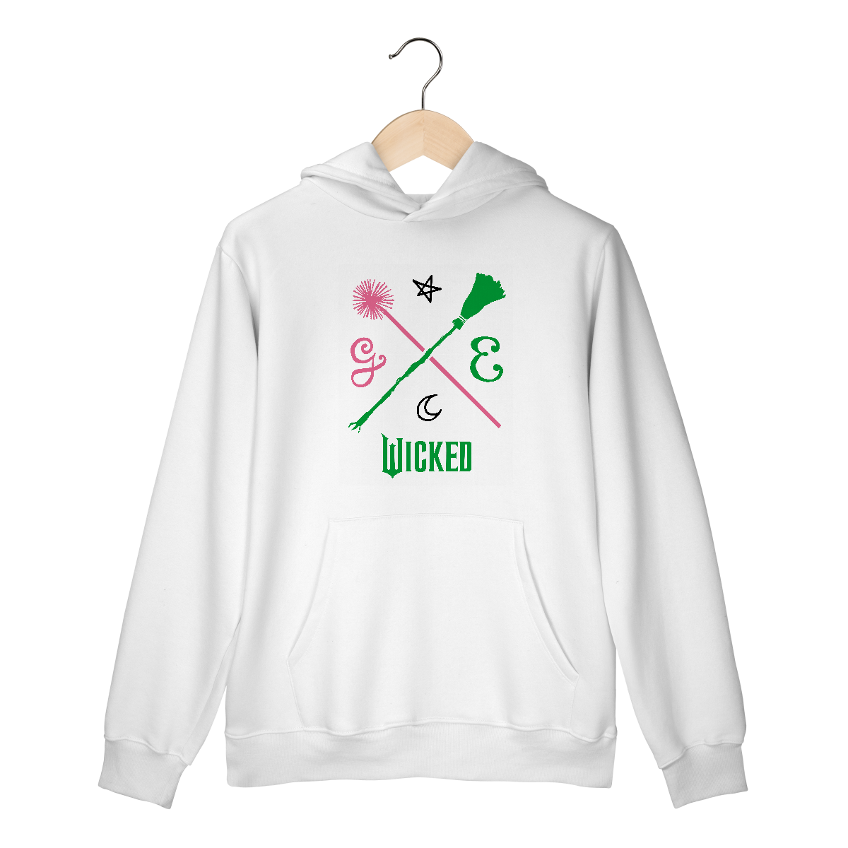 Nome do produto: Moletom Canguru - Wicked (Pink And Green)