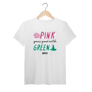 Nome do produtoCamiseta (Algodão Peruano) - Pink Goes Good With Green