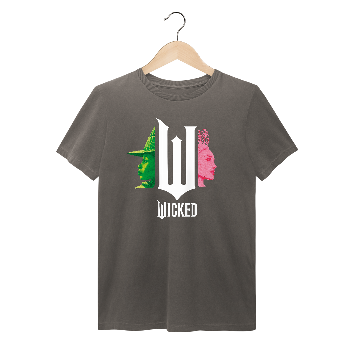 Nome do produto: Camiseta Estonada - Wicked Movie (Pink And Green)