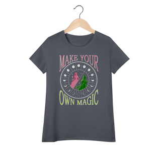 Nome do produtoCamiseta Feminina (Algodão Peruano) - Make Your Own Magic