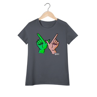 Nome do produtoCamiseta Feminina (Algodão Peruano) - Wicked W Hands