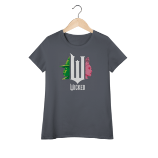 Nome do produtoCamiseta Feminina (Algodão Peruano) - Wicked Movie (Pink And Green)